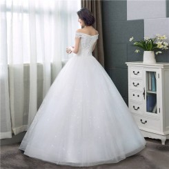 Donna Bridal svatební šaty s originálními velkými krajkami na sukni + SPODNICE ZDARMA Ivory Velikost 32 kód 404