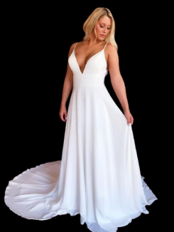 Donna Bridal krásné vintage svatební šaty s krajkou a knoflíčky kód 442